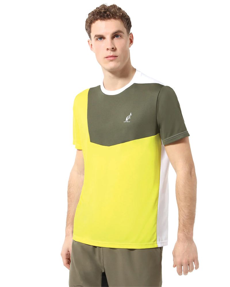 T-shirt Padel Uomo Color Block