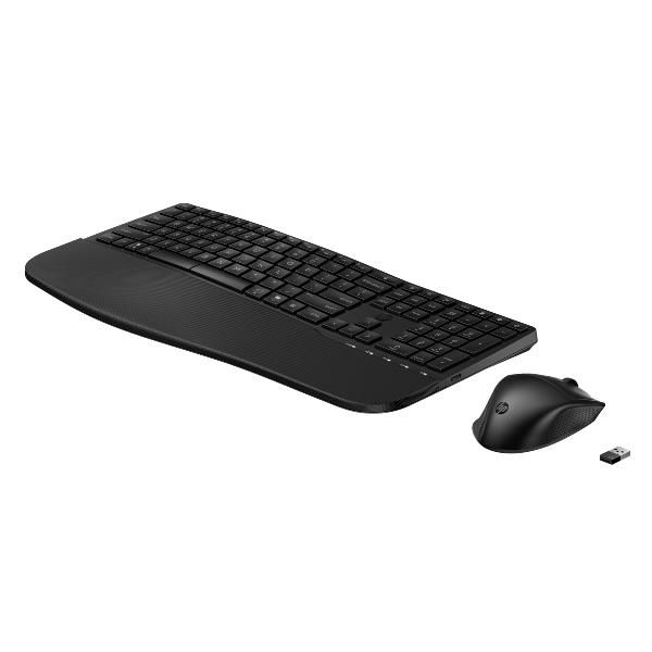 HP Combinazione di tastiera e mouse dual-mode 685 Comfort (HP 685 - Set mouse e tastiera - modalit? duale, layout a 3 zone, multi-dispositivo, 23 tasti programmabili, rilevamento automatico del siste