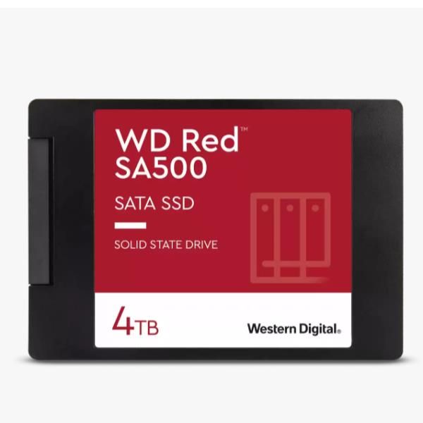 Western Digital Red WD SA500 4 TB 2.5 Serial ATA III 3D NAND (WD Red SA500 WDS400T2R0A-68CKB0 - SSD - 4 TB - interno - 2.5 - SATA 6Gb/s)