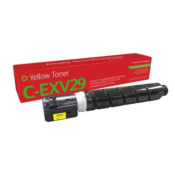 Toner rigenerato Everyday™ di Xerox Giallo compatibile con Canon C-EXV29 [2802B002AB], Capacità standard (EVERYDAY REMANUFACT. TONER REPL - CANON C-EXV29 YELLOW 2802B002AB)