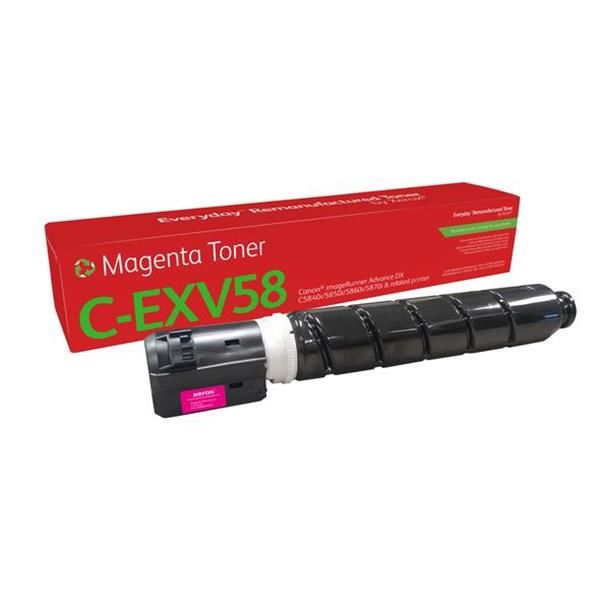 Toner rigenerato Everyday™ di Xerox Magenta compatibile con Canon C-EXV58 [3765C002AA], Capacità standard (EVERYDAY REMANUFACT. TONER REPL - CANON C-EXV58 MAGENTA 3765C002AA)
