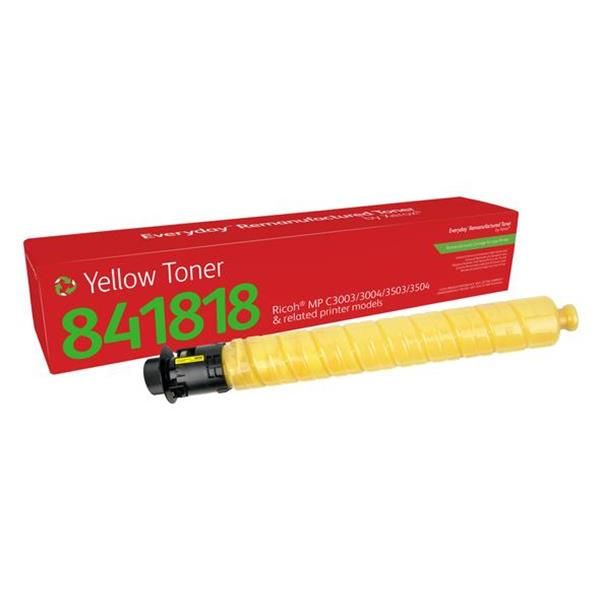 Toner rigenerato Everyday™ di Xerox Giallo compatibile con Ricoh 841818, Capacità standard (EVERYDAY REMANUFACTURED TONER - YELLOW REPL. RICOH 841818)