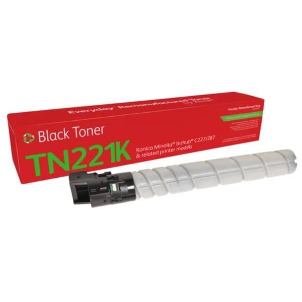 Toner rigenerato Everyday™ di Xerox Nero compatibile con Konica Minolta A8K3130 [A8K3130], Capacità standard (EVERYDAY REMANUFACT. TONER REPL - KONICA M. TN221K BLACK [A8K3130])