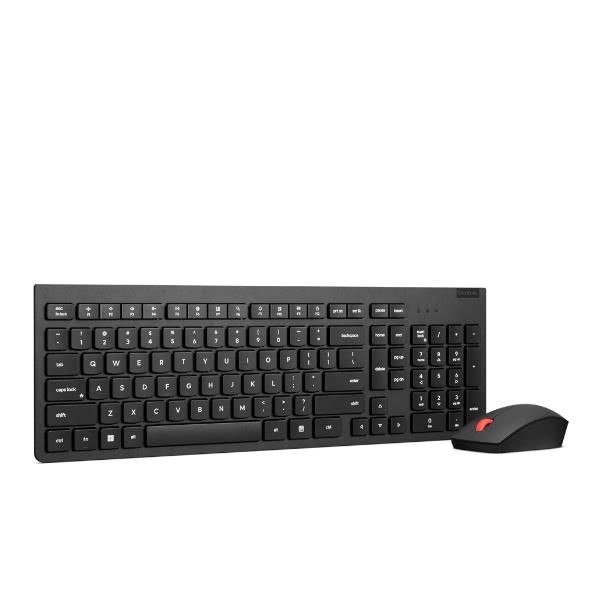 Lenovo 4X31R64473 tastiera Mouse incluso Ufficio RF Wireless Italiano Nero (Lenovo Essential Wireless Combo Gen 2 - Set mouse e tastiera - senza fili - 2.4 GHz - QWERTY - italiana - nero - confezione