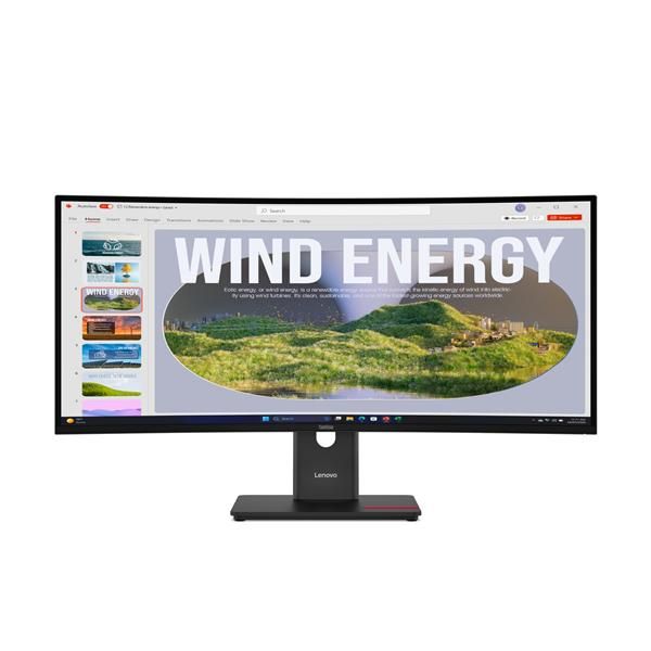 Lenovo ThinkVision T34WD-40 Monitor (Lenovo ThinkVision T34wd-40 - UWQHD - Curved)