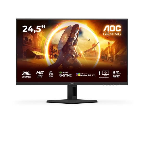 AOC G4 25G4SRE Monitor PC 62,2 cm [24.5] 1920 x 1080 Pixel Full HD LED Nero, Rosso (AOC 24.5 IPS MONITOR 25G4SRE)