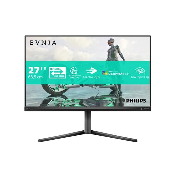 Philips Evnia 3000 27M2N3800A/00 Monitor PC 68,6 cm [27] 3840 x 2160 Pixel 4K Ultra HD LCD Grigio (Philips Evnia 3000 27M2N3800A - LED monitor - gaming - 27 - 3840 x 2160 4K UHD [2160p] @ 320 Hz - Fa