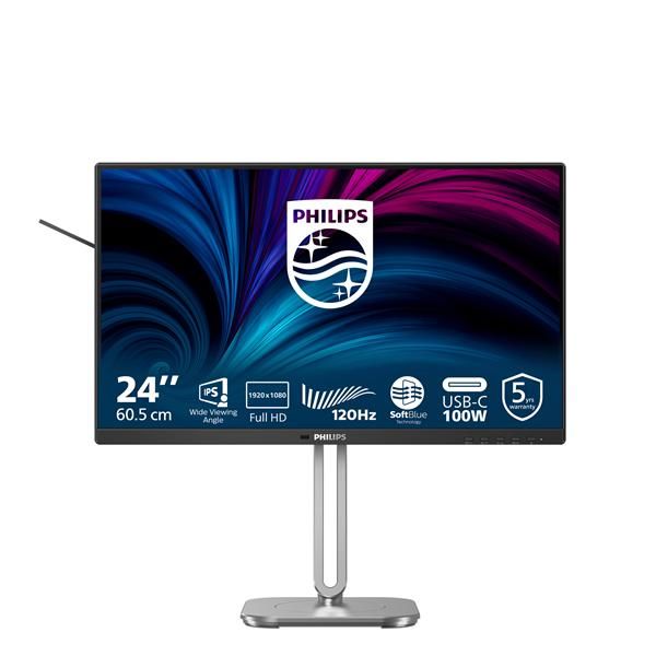 Philips Serie 4000 24B2U4301/00 Monitor PC 60,5 cm [23.8] 1920 x 1080 Pixel Full HD LCD Grigio (Philips 24B2U4301 - 4000 Series - monitor a LED - 24 [23.8 visualizzabile] - 1920 x 1080 Full HD [1080p