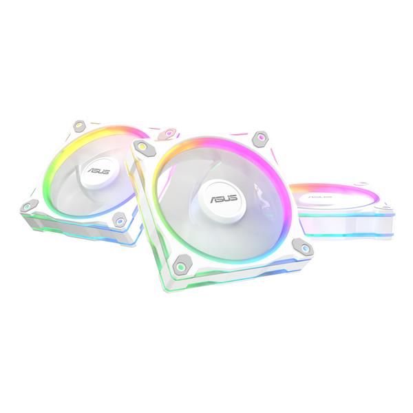ASUS Prime MR120 Fan ARGB White 3in1 Case per computer Ventilatore 12 cm Bianco (PRIME MR120 ARGB WHITE FAN 3PK)