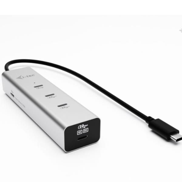 i-tec Metal USB-C Charging HUB 5port with USB-C video 8K + Power Delivery 85W (I-TEC USB-C CHARGE HUB 5 PORTS - WITH USB-C VIDEO 8K PD 85W)
