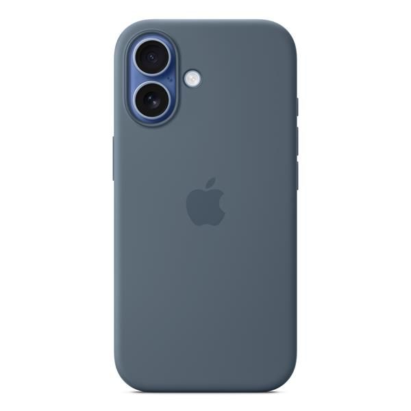 Apple Custodia MagSafe in silicone per iPhone 17 - Blu salmastro (IPHONE 17 SIL CASE MAGSAFE BLUE)