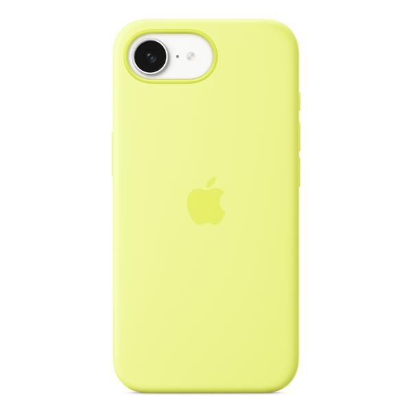 Apple Custodia in silicone per iPhone 16e - Giallo neon (Apple - Back cover for mobile phone - silicone - neon yellow - for iPhone 16e)