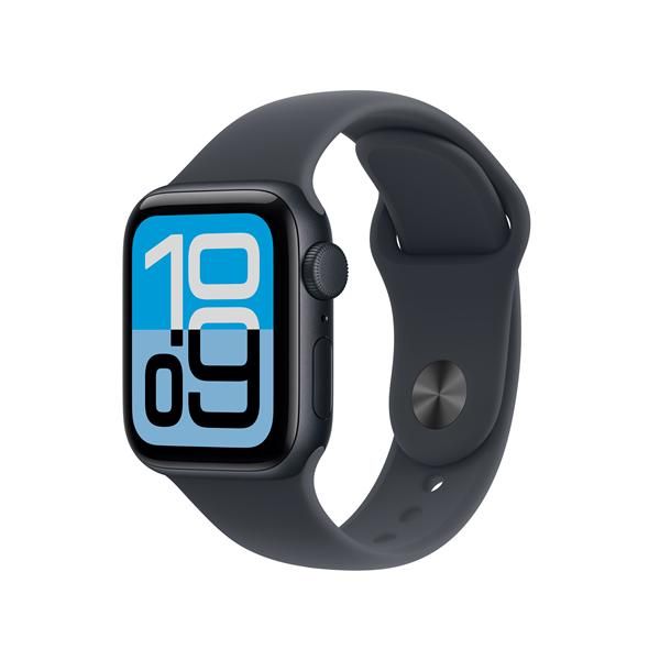 Apple Watch SE [3nd generation] SE 3 GPS 40mm Cassa Alluminio Mezzanotte con Sport Band Mezzanotte - M/L (Apple Watch SE 3 40 M Al M Sb Ml GPS)