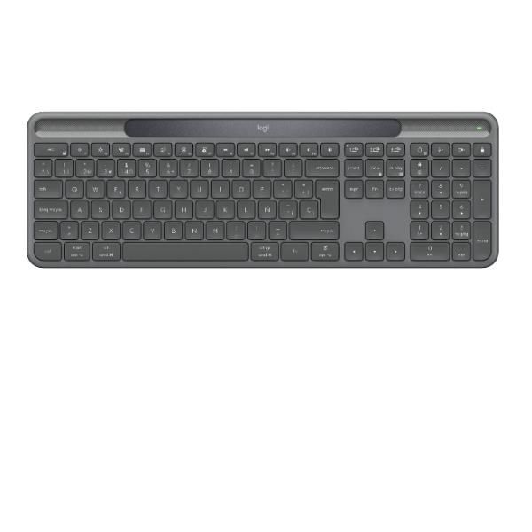 Logitech Signature Slim Solar+ K980 for Business tastiera Universale RF senza fili + Bluetooth QWERTY Italiano Grafite (Logitech Signature Slim Solar+ K980 for Business - Tastiera - full size - senza