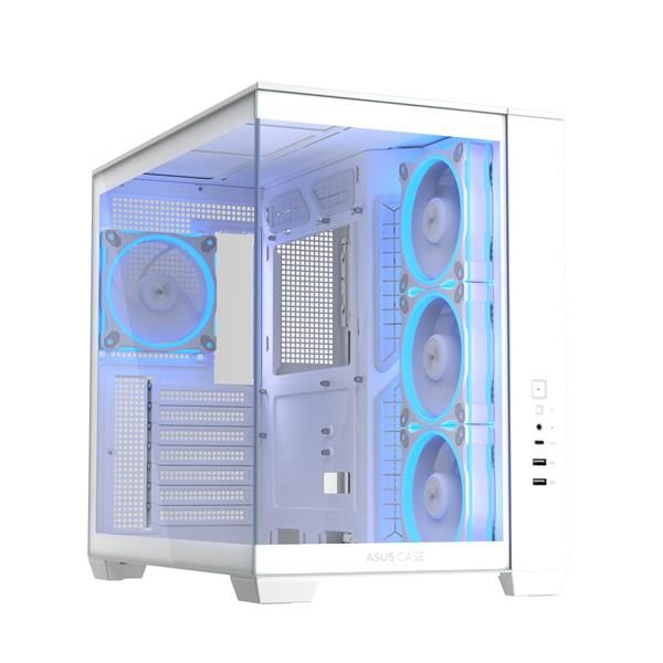 ASUS A32 Plus TG ARGB White Bianco (ASUS A32 PLUS ARGB DUAL-CHAMBER CASE)