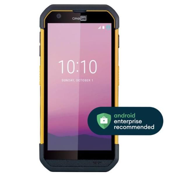 CipherLab RS36 computer palmare 14 cm [5.5] 720 x 1440 Pixel Touch screen 288 g Nero (RS36 GSM/UMTS/HSPA+/LTE - ,GPS,WiFi, - BT,NFC,4/64GB,2D,16/5MP Cam,4000mAh,USB Snap-On,EU Adapter,GMS-A12 - Warra