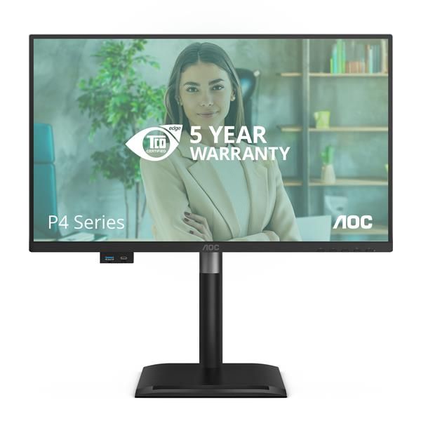 AOC 24P4CV Monitor PC 60,5 cm [23.8] 1920 x 1080 Pixel Full HD LED Nero (MONITOR 23.8IN 16:9 IPS 120HZ - 1920X1080 HDM X1 DPX1 USB-C)