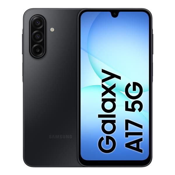 Samsung Galaxy A17 5G 17 cm [6.7] Dual SIM ibrida Android 15 USB tipo-C 4 GB 128 GB 5000 mAh Nero (Galaxy A17 5G A176 Dual Sim - 4GB RAM 128GB - Black - 128 - GB - Warranty: 12M)