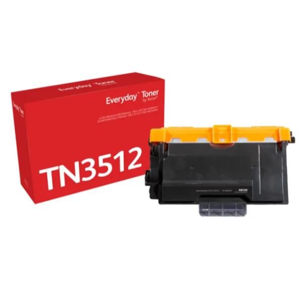 Toner Everyday™ di Xerox Nero compatibile con Brother TN3512, Altissima capacità (EVERYDAY BLACK TONER REPLACES - BROTHER TN3512 EXTRA HIGH CAPACI)