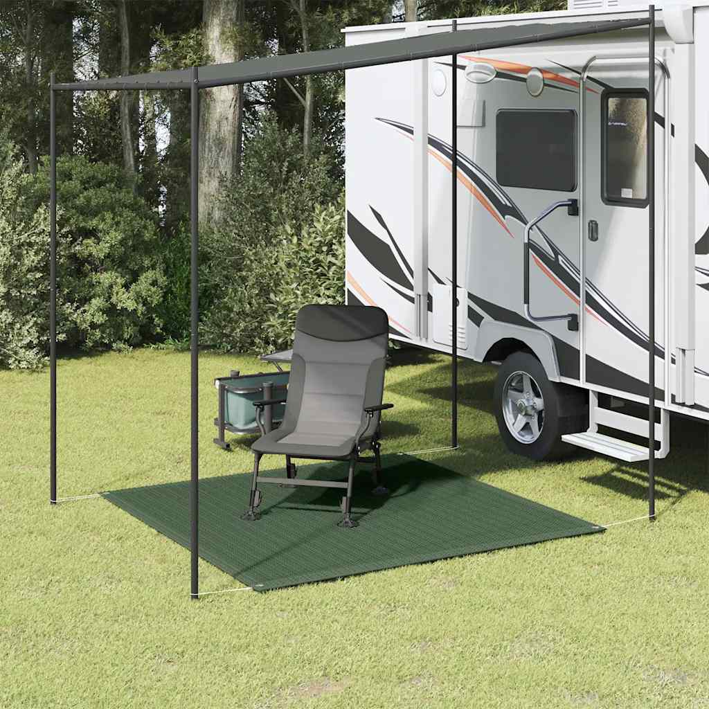 Tappeto Da Tenda 200x200 Cm Verde Scuro