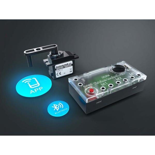Fischertechnik 563931 Telecomando Bluetooth Smartphone, Tablet Pulsanti, Manopola (fischertechnik Plus Control Set)