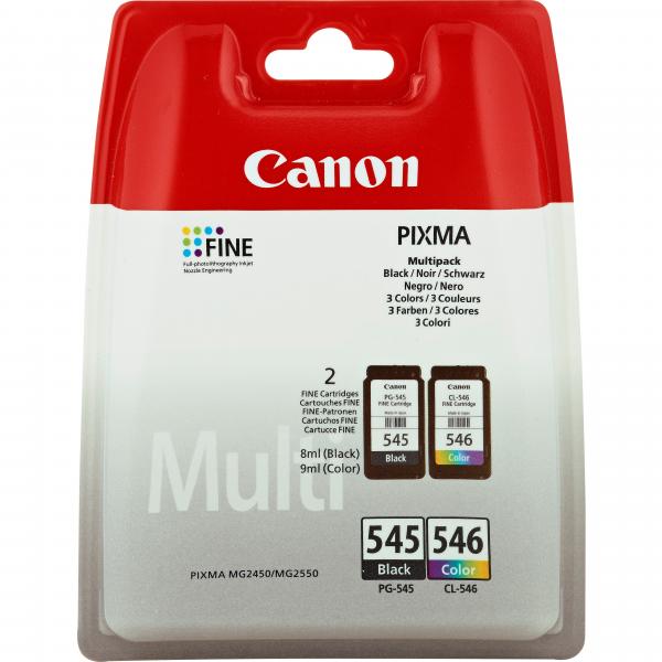 Canon PG-545/cL-546 Multipack Originale Nero, Ciano, Magenta, Giallo 2 Pezzo(i)