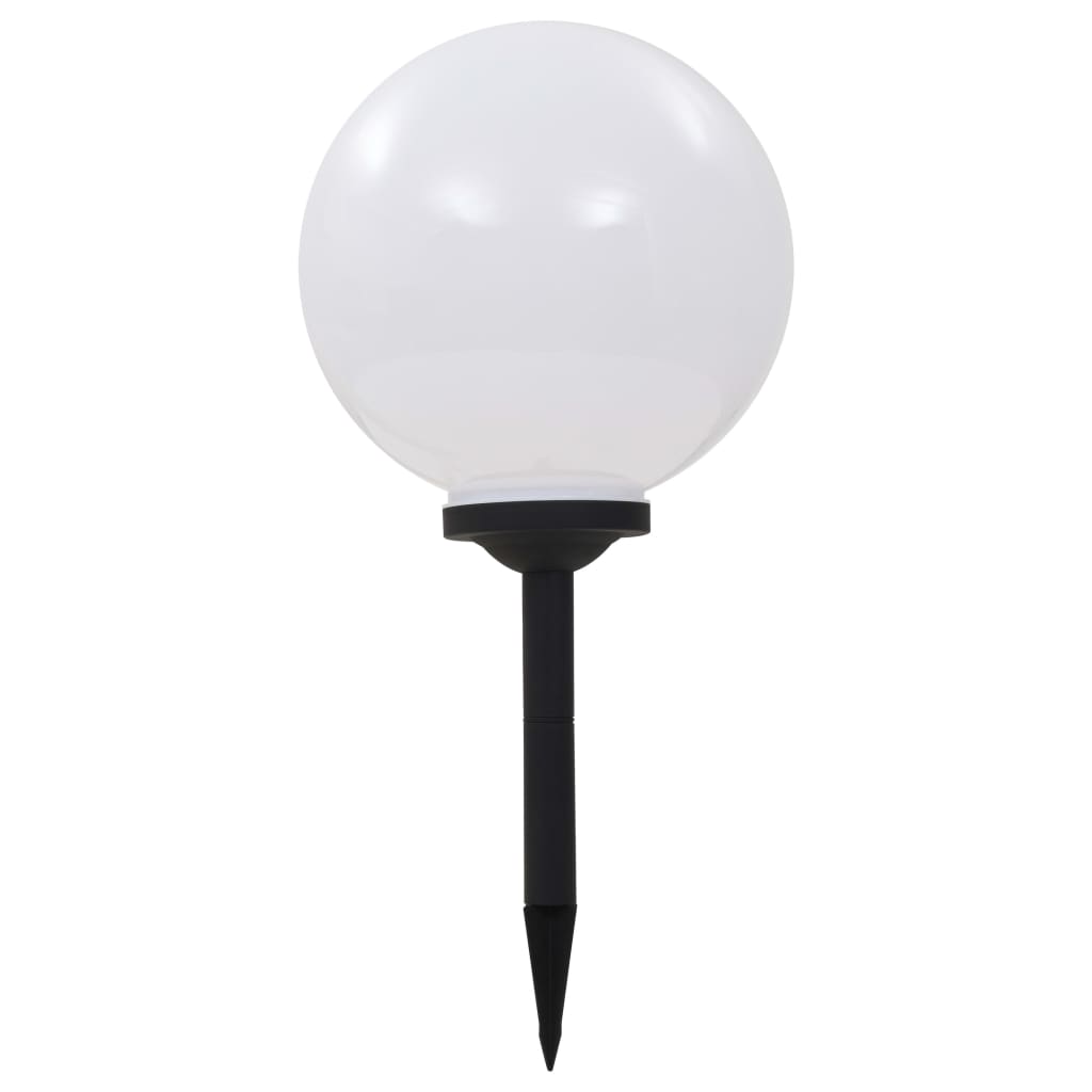 Lampade Solari Da Esterno 4 Pz Led Sferiche 30 Cm Rgb