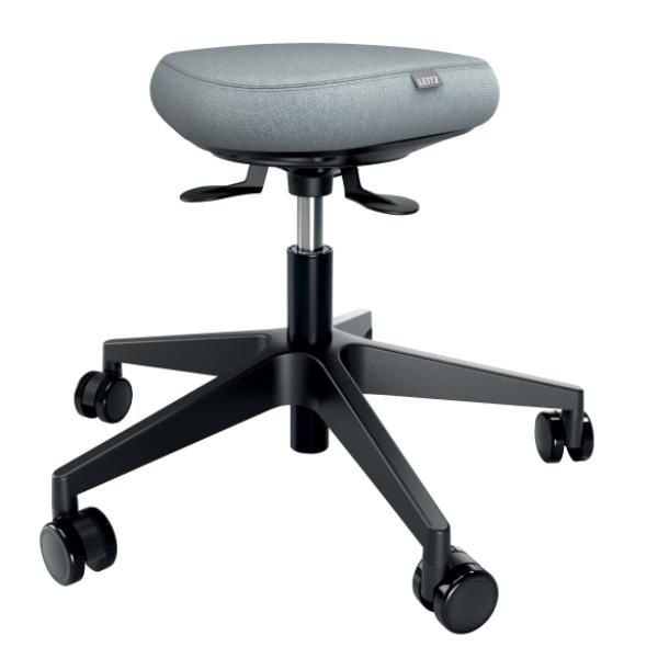 Leitz 65770095 Sedia Da Ufficio E Computer Seduta Imbottita (leitz Ergo Active Sitting Stool With Wheels And Wobble Comfort Seat)