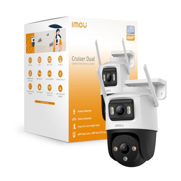 Imou Telecamere Ip Cruiser Dual 6mp Ptz Ip/wI-Fi FulL-Color 6mp 3.6 Mm ir