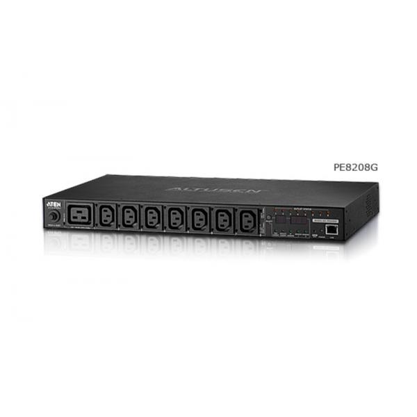 Aten Pe8208g Unità Di Distribuzione Dell'energia [pdu] 8 Presa[e] Ac 1u Nero (aten Pe8208g Eco Pdu - Power Distribution Unit [racK-Mountable] - Ac 10