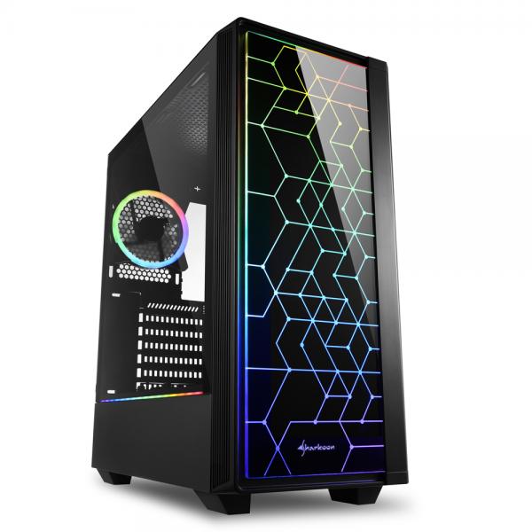 Sharkoon Rgb Lit 100 Midi Tower Nero (sharkoon Rgb Lit 100 - Tower - Atx)