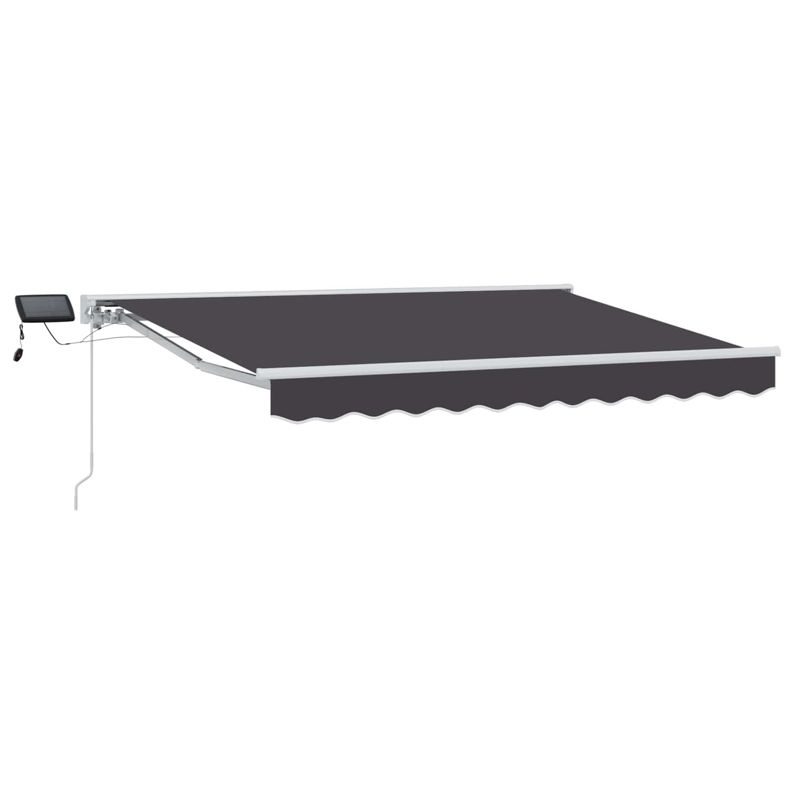 Cornice Per Tenda Manuale Con Led Antracite 2,5 X 2 M