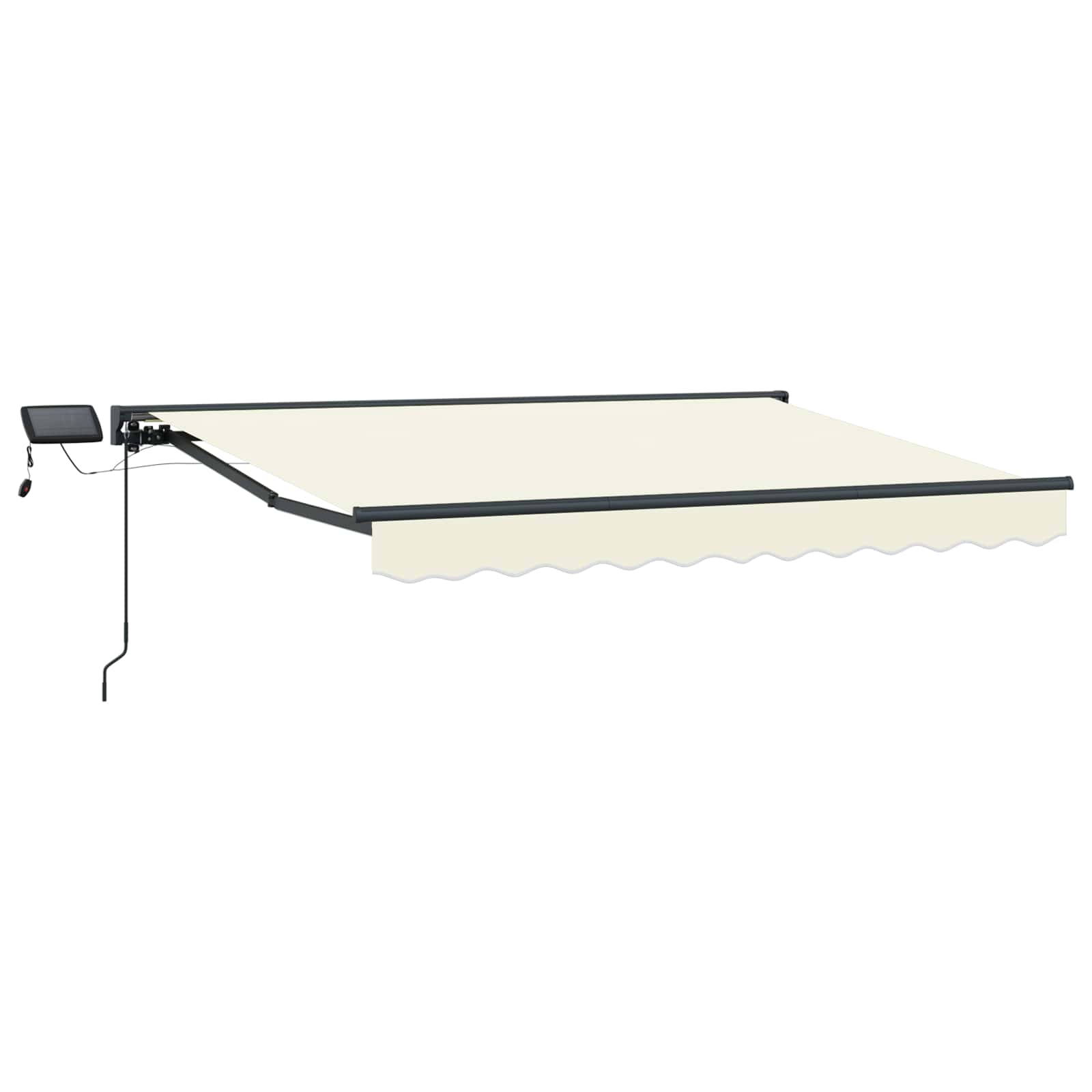 Cornice Per Tenda Manuale Con Led Crema 2,5 X 2 M