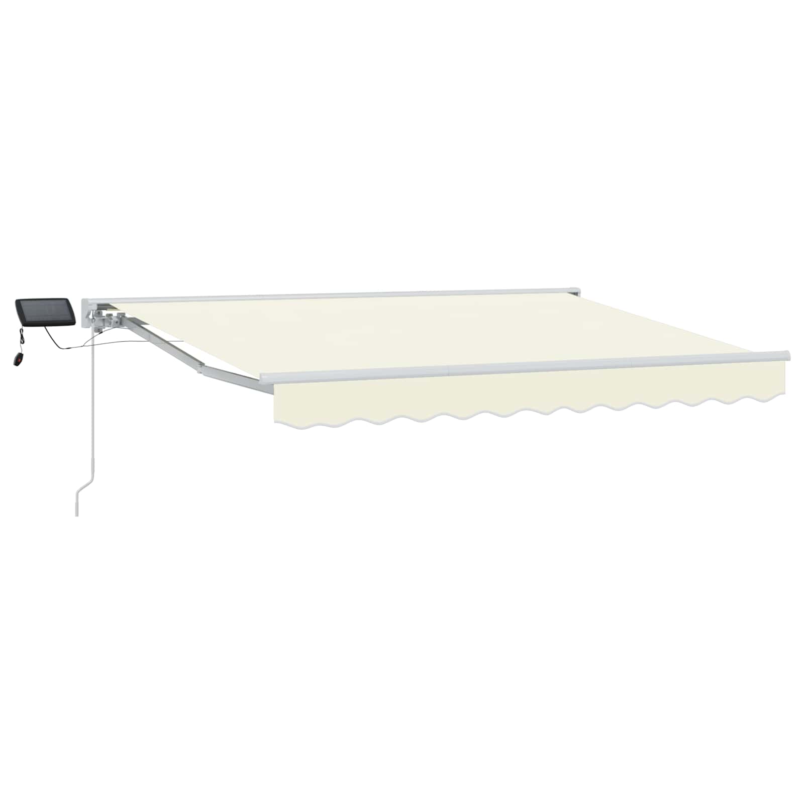 Cornice Per Tenda Manuale Con Led Crema 2,5 X 2 M
