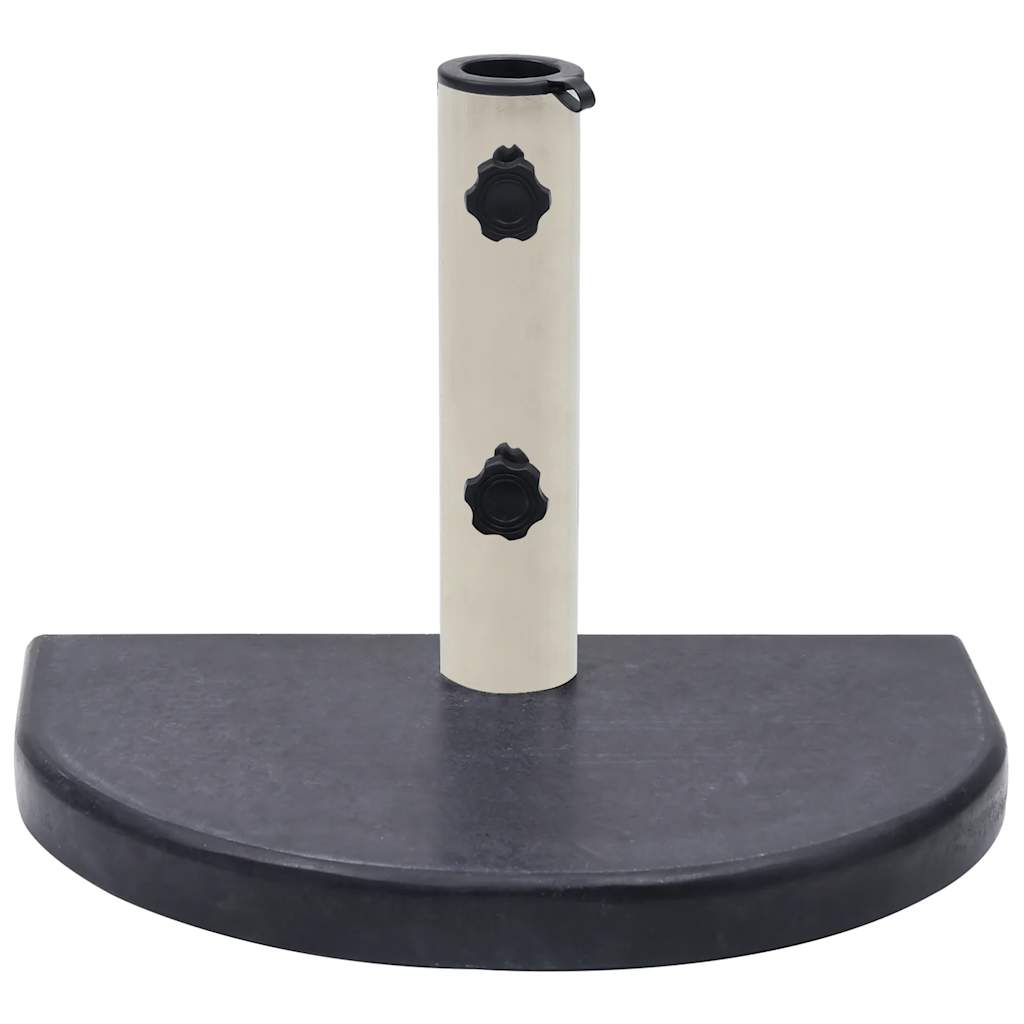 Base Per Ombrellone Nera 40x28x4 Cm In Granito