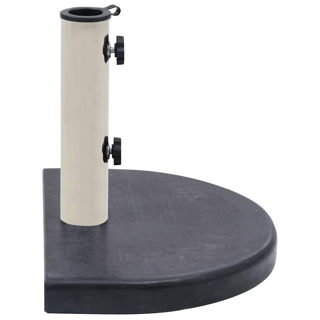 Base Per Ombrellone Nera 40x28x4 Cm In Granito - Image 3