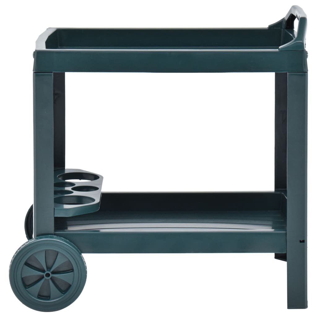 Carrello Per Bevande Verde 69x53x72 Cm In Plastica