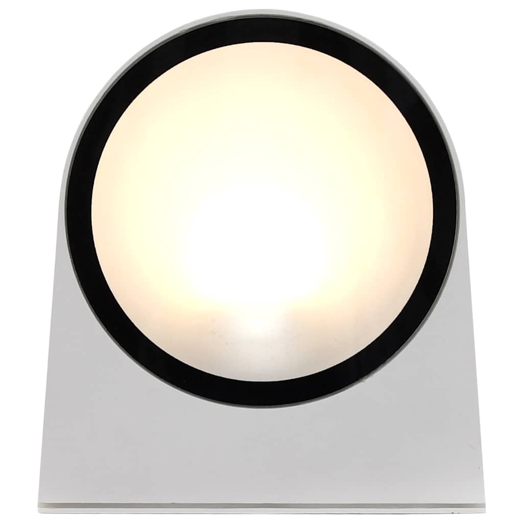 Lampade Da Parete Da Esterno 2 Pz 11 W Bianche Rotonde - Image 3
