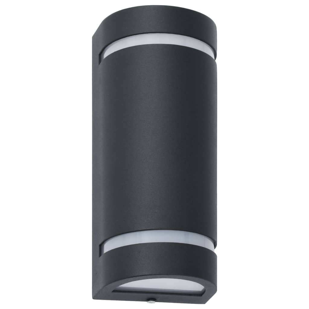 Lampade Da Parete Da Esterno 2 Pz 35 W Nere Semicircolari - Image 3
