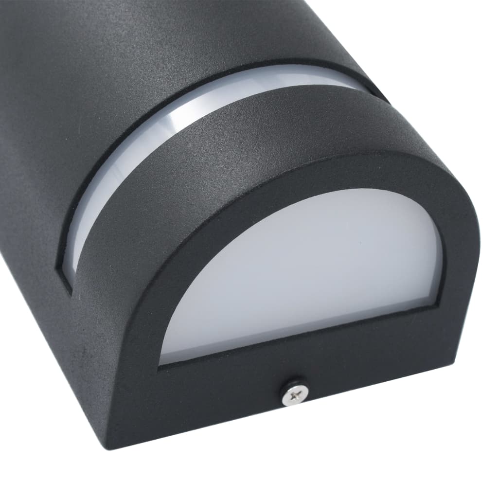 Lampade Da Parete Da Esterno 2 Pz 35 W Nere Semicircolari - Image 5