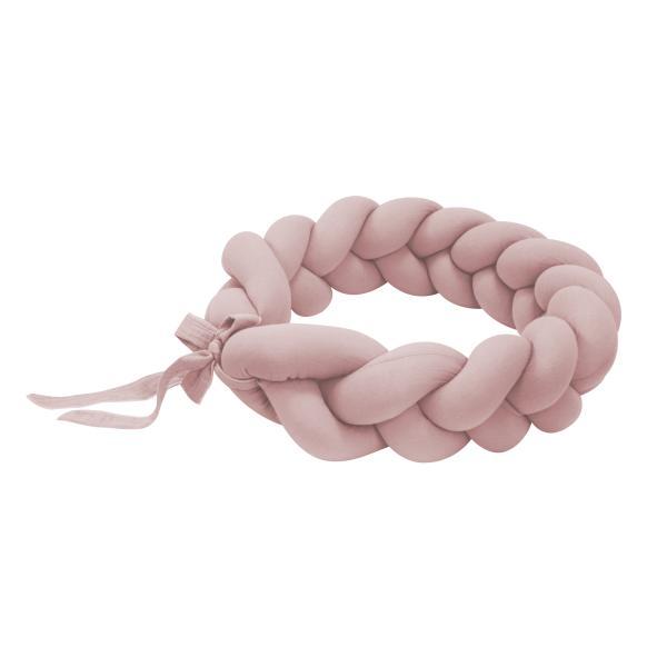Treccia Paracolpi Per Mini Culla E Cesta Rosa