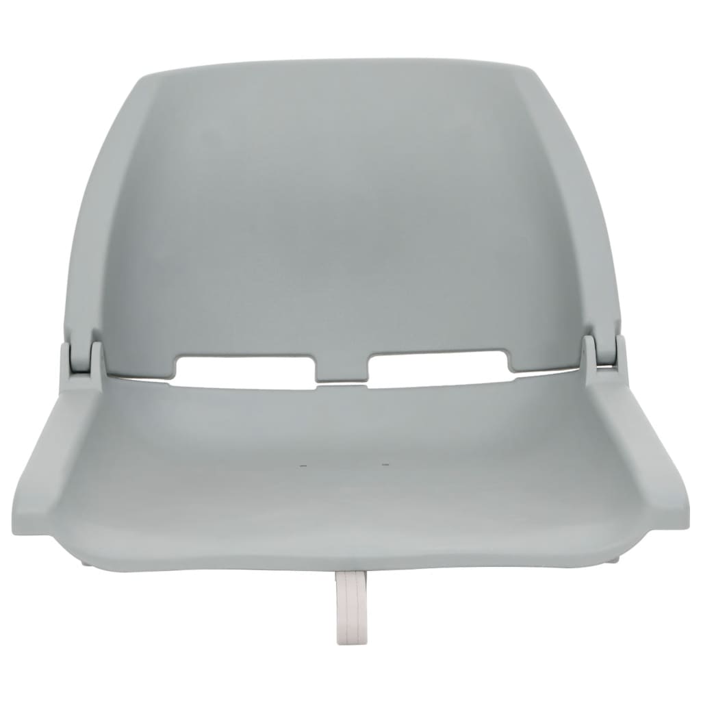 Set Sedile Da Barca Pieghevole 4pz Grigio - Image 3