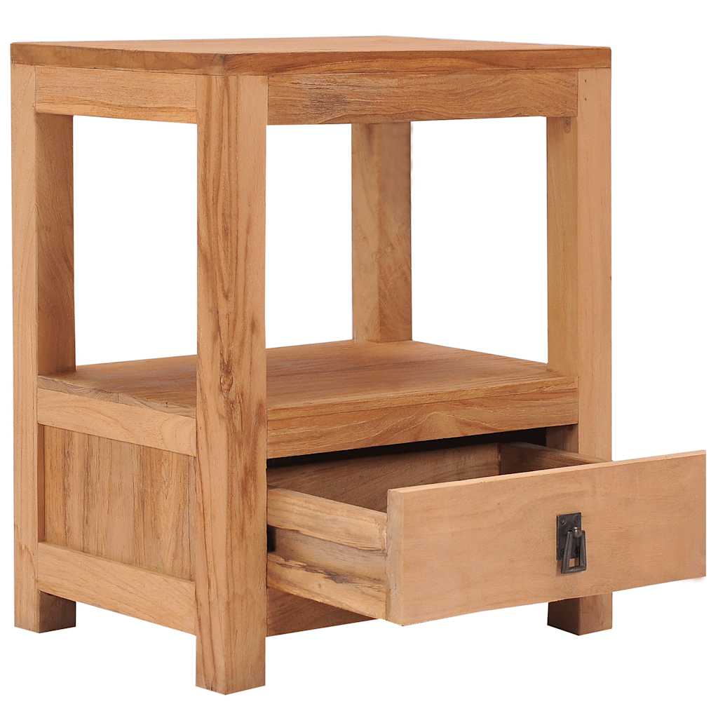 Comodino 40x30x50 Cm In Legno Massello Di Teak