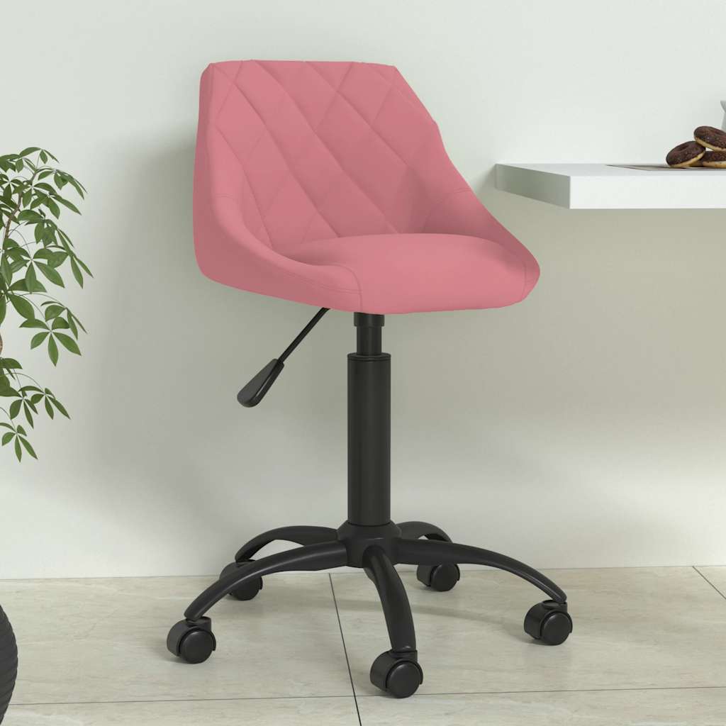 Sedia Da Pranzo Rosa In Velluto