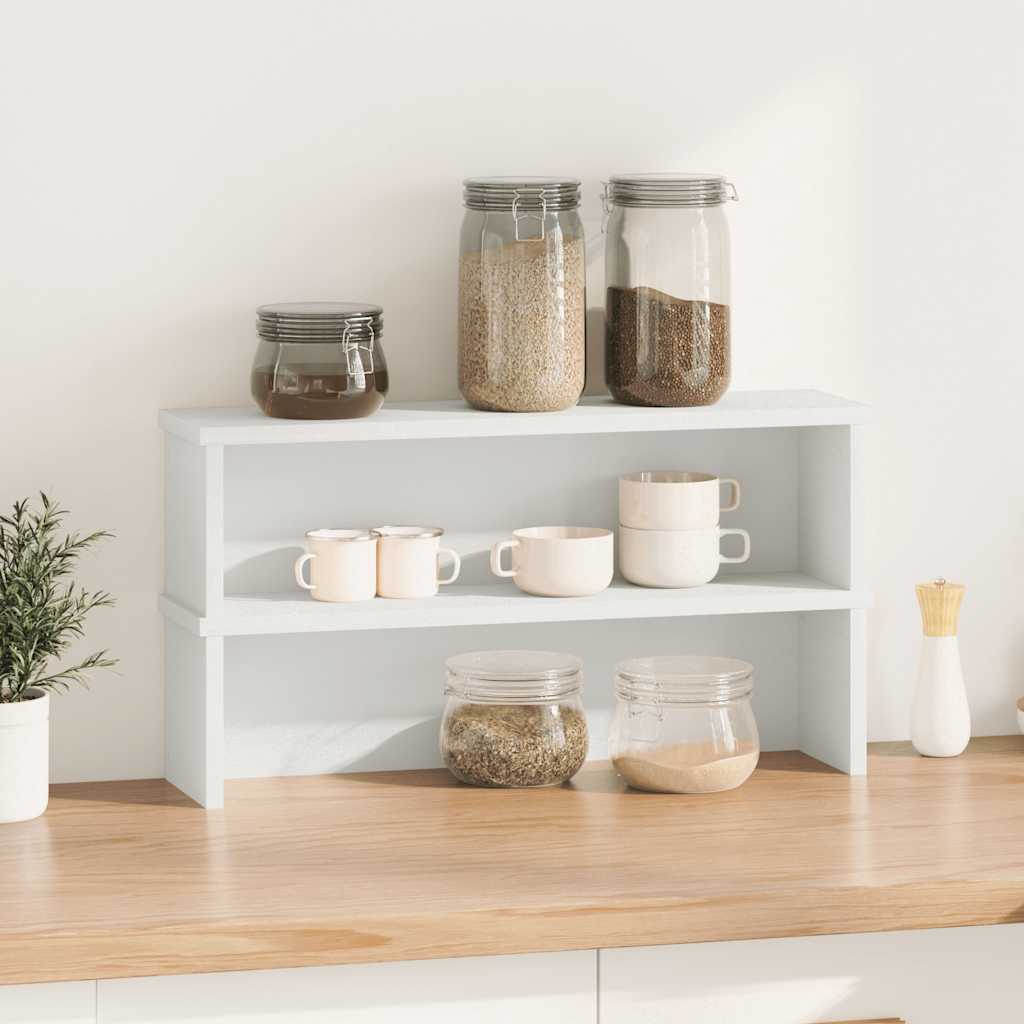 Scaffali Da Cucina Impilabili 2 Pz Bianchi 60x15x16 cm