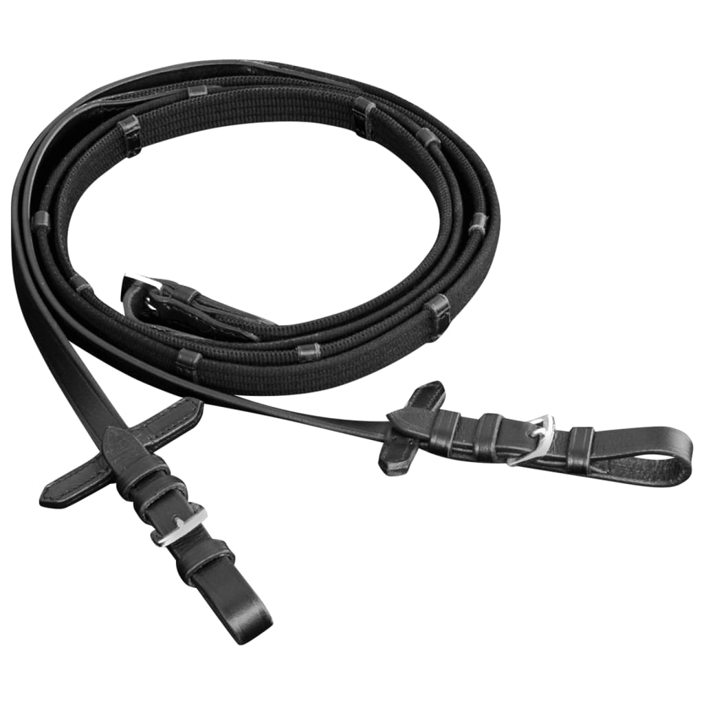Briglie In Pelle Con Redini E Morso Nero Per Cavallo Full