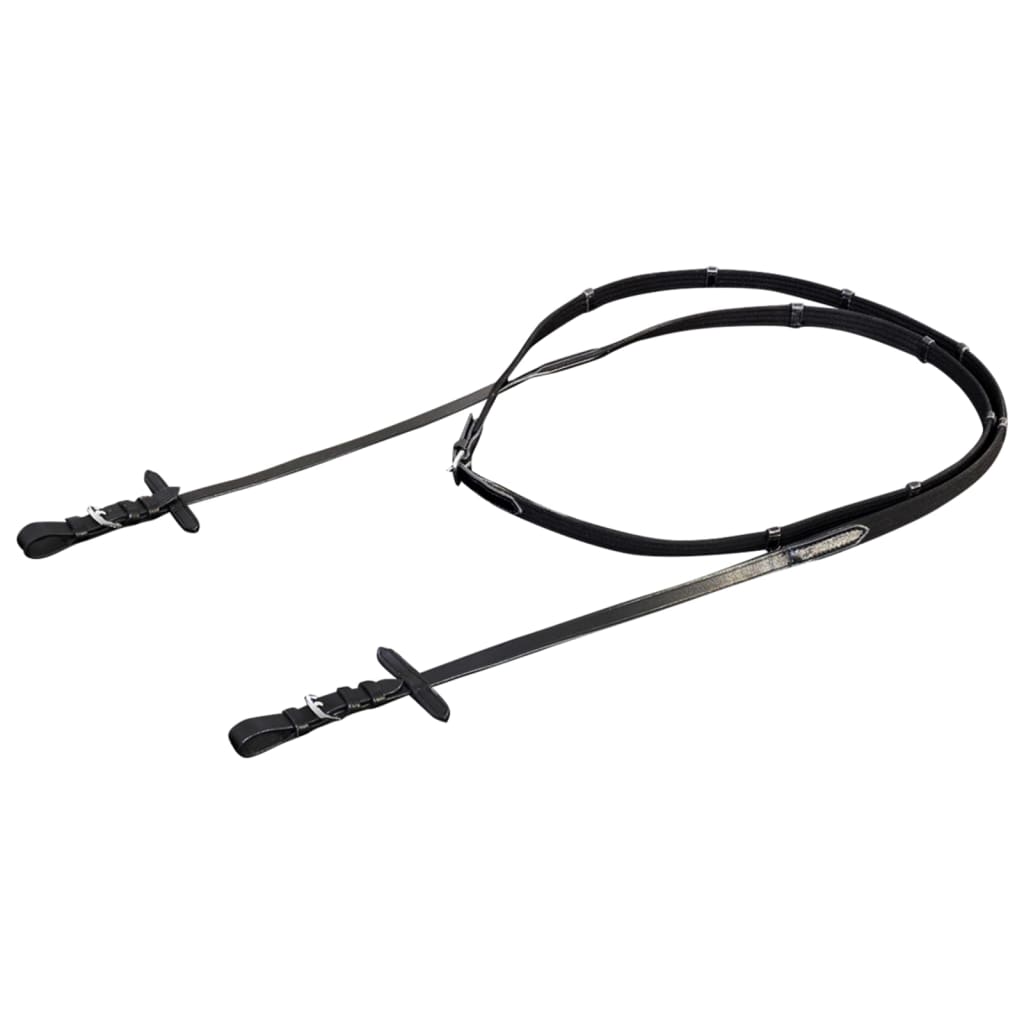 Briglie In Pelle Con Redini E Morso Nero Per Cavallo Full - Image 5