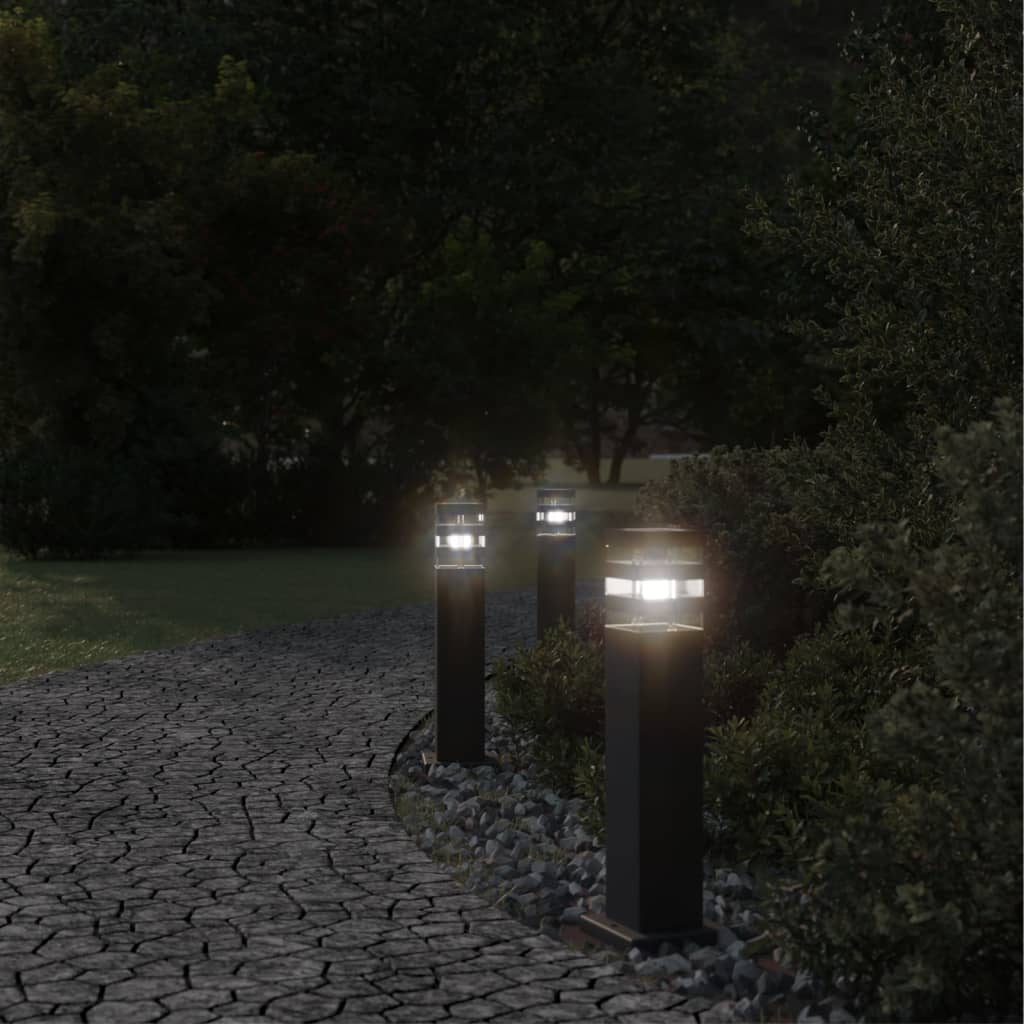 Lampade Da Terra Per Esterni Nera 50 Cm In Alluminio - Image 3