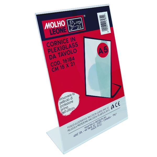 CORNICE PLEXIGLASS DA TAVOLO 15X21