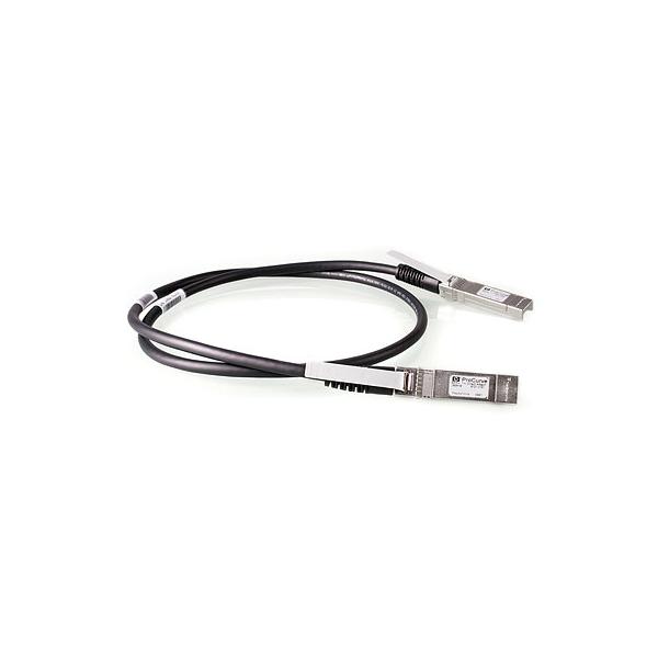 HPE X242 10G SFP+ 1m cavo coassiale Direct Attach Copper SFP+ Nero (ProCurve 10-GbE SFP+ 1m Cable - **New Retail** - Warranty: 36M)